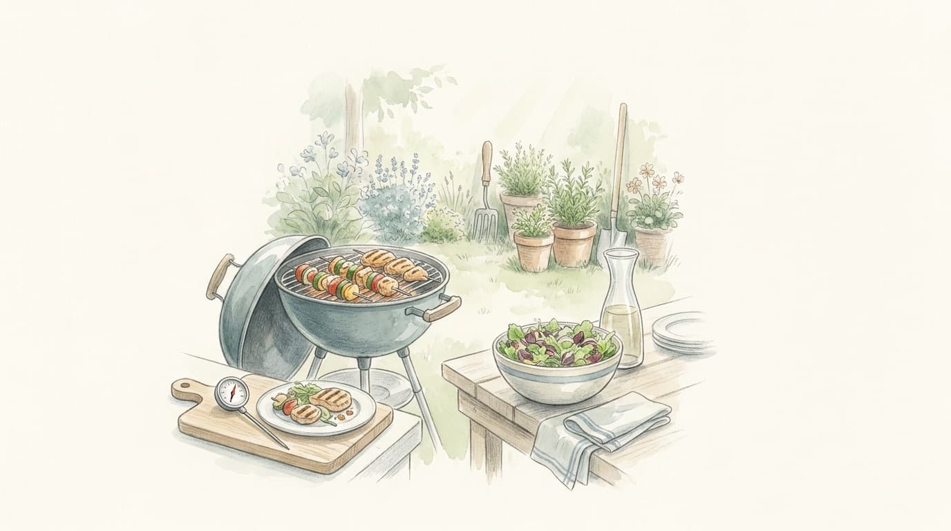 Lebensmittelinfektionen im Sommer: Grillen, Buffet, Speiseeis