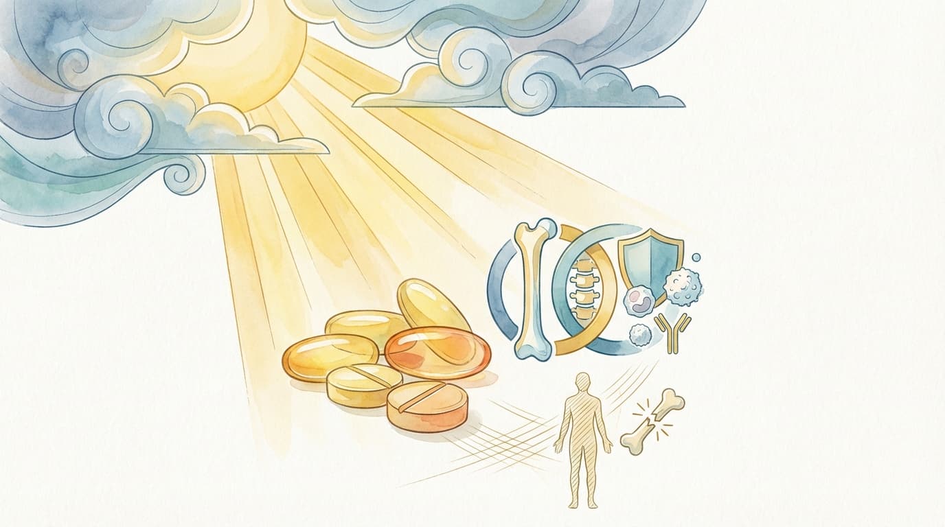 Vitamin-D-Mangel: Symptome erkennen und richtig supplementieren